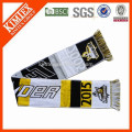 2015 wholesale acrylic knit woven soccer fan scarf